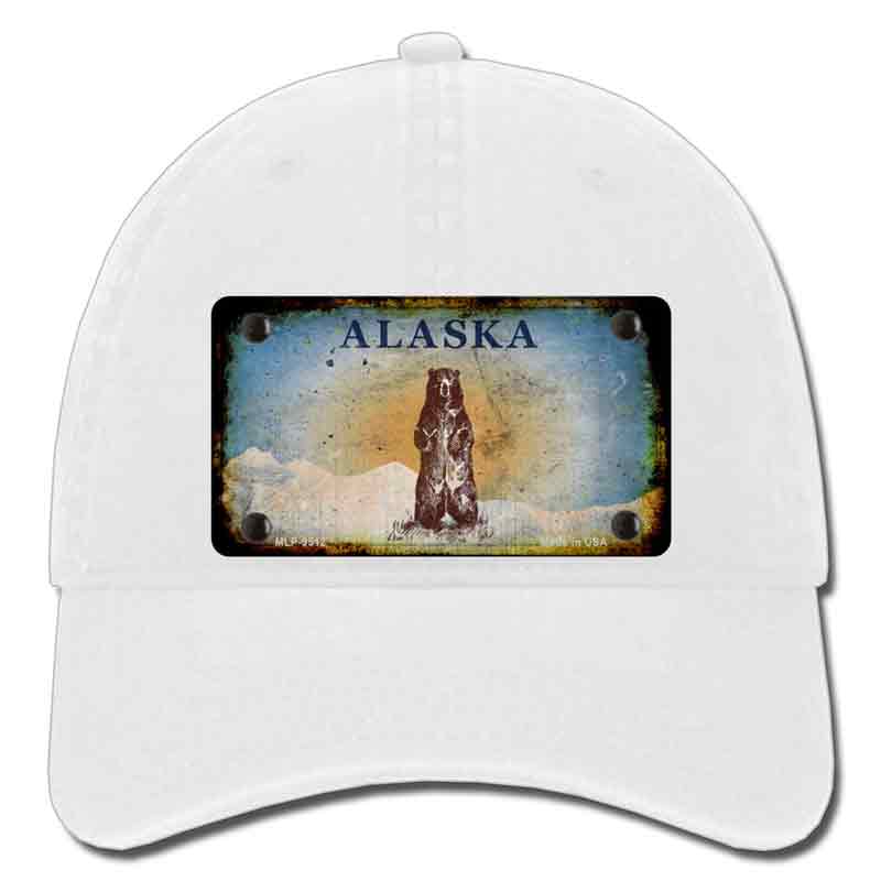 Alaska State Blank Novelty License Plate Hat