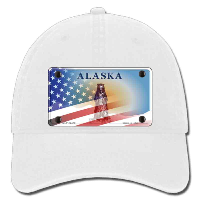 Alaska State Blank Novelty License Plate Hat