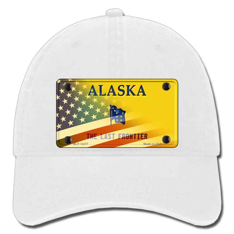 Alaska State Blank Novelty License Plate Hat