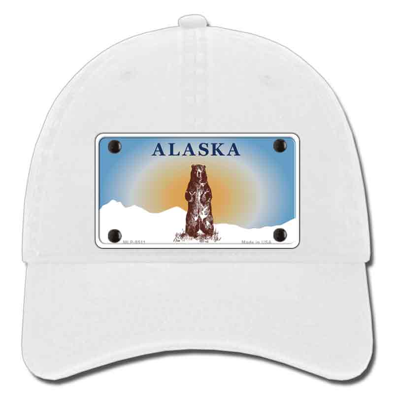 Alaska State Blank Novelty License Plate Hat