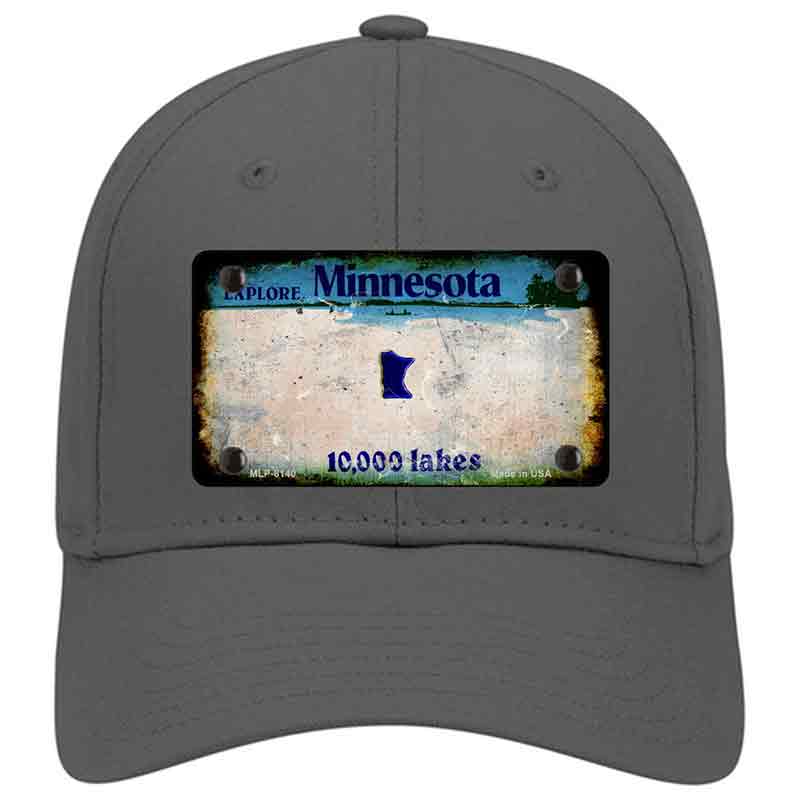 Minnesota Rusty Blank Novelty License Plate Hat