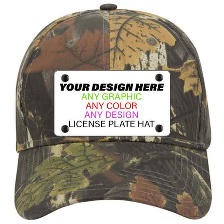 Personalized Design Your Own Custom Novelty Aluminum License Plate Hat | 4" x 2.2" Mounted Hats