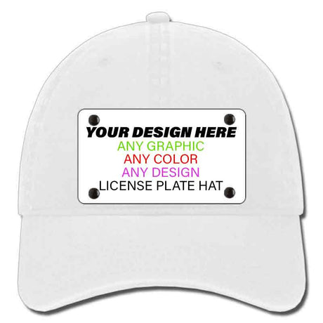 Personalized Design Your Own Custom Novelty Aluminum License Plate Hat | 4" x 2.2" Mounted Hats