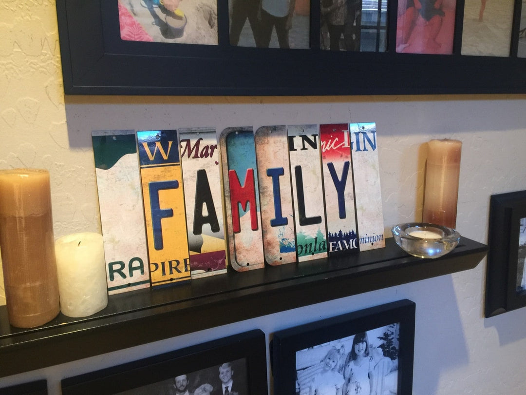 Cut License Plate Letter Strips LPS-001