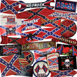 Confederate 50 Piece Wholesale Novelty Assorted Sticker Decal Pack