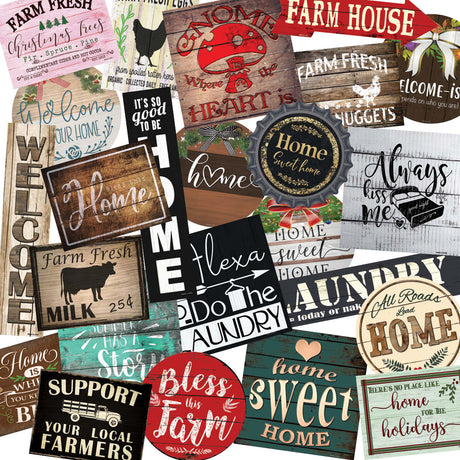 Farm House 50 Piece Wholesale Novelty Assorted Sticker Decal Pack