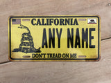 Personalized Design Your Own Custom STANDARD SIZE 12" x 6" Novelty Automotive Aluminum License Plate Tag