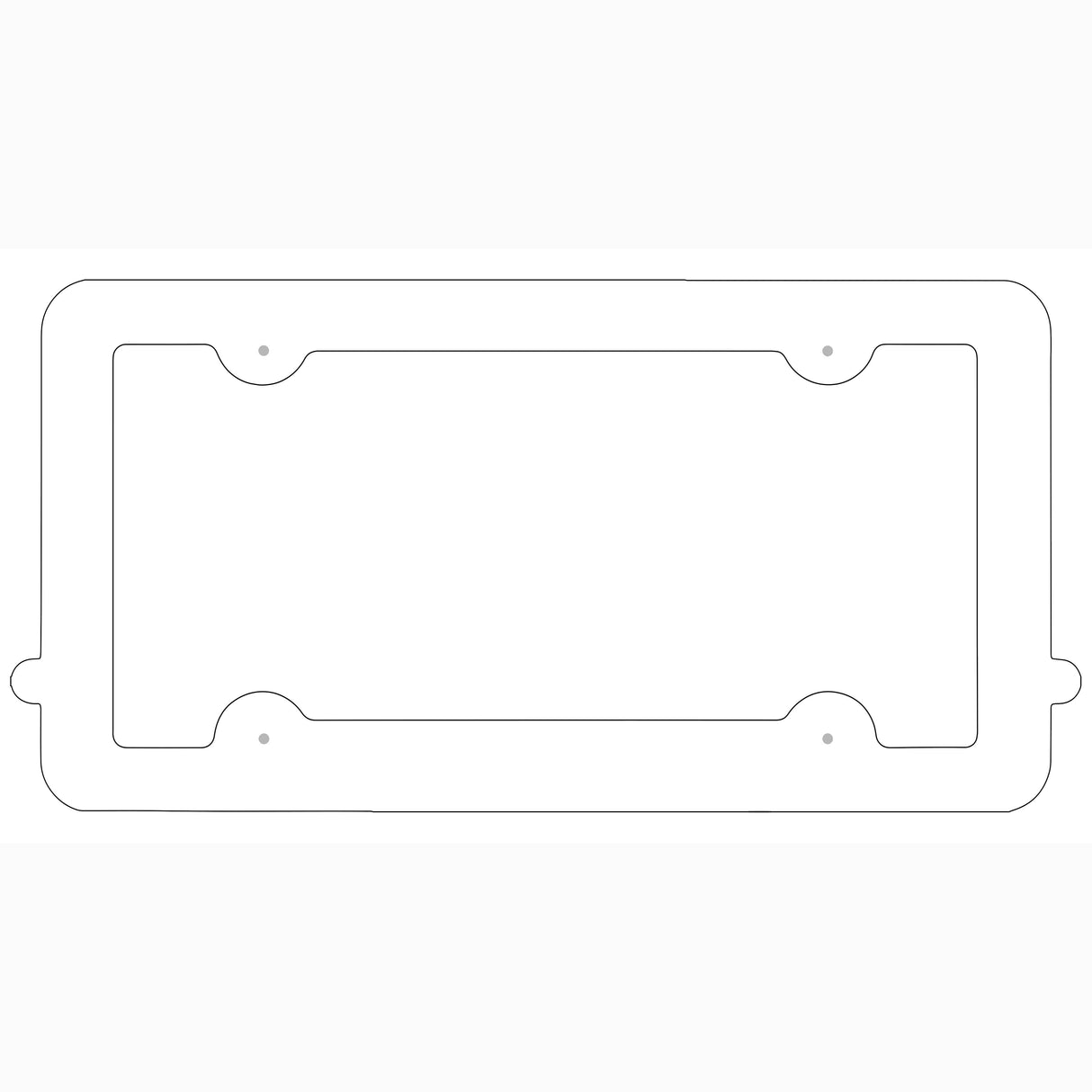 Personalized Custom Aluminum License Plate Tag Frame | 12" x 6"