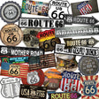 Route 66 50 Piece Wholesale Novelty Assorted Sticker Decal Pack