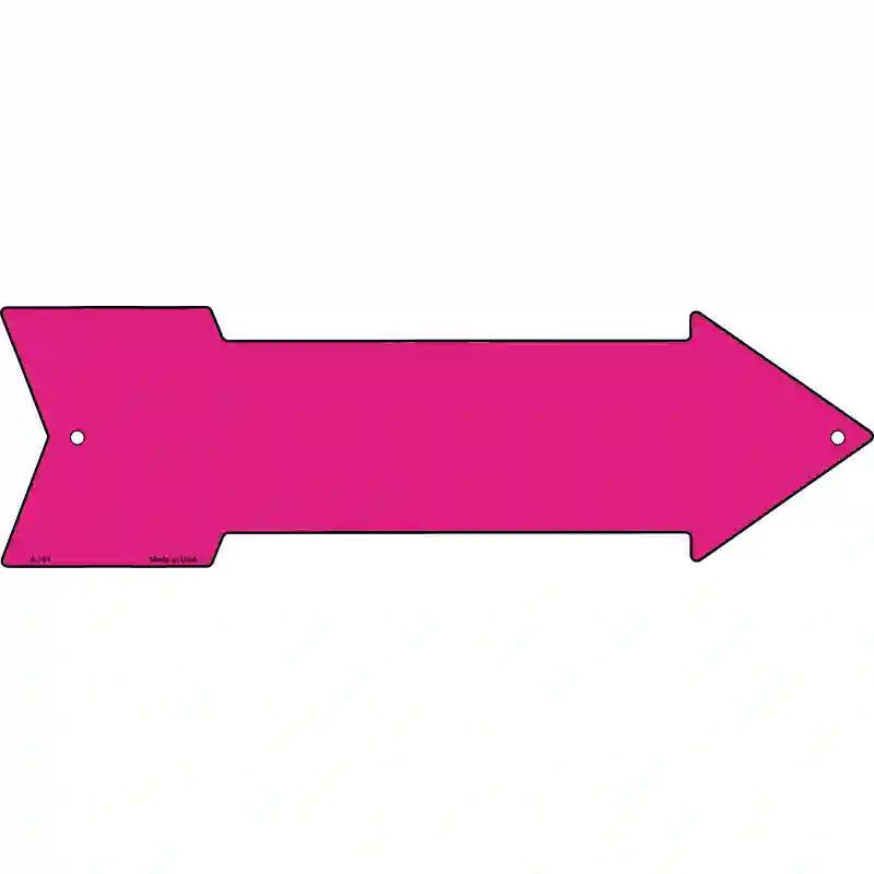 Pink Novelty Metal Arrow Sign 17" x 5" (A)