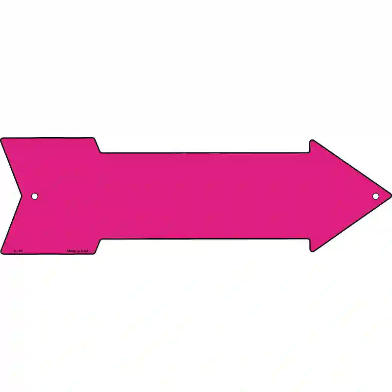 Pink Novelty Metal Arrow Sign 17" x 5" (A)