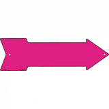 Pink Novelty Metal Arrow Sign 17" x 5" (A)