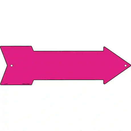 Pink Novelty Metal Arrow Sign 17" x 5" (A)