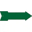 Green Novelty Metal Arrow Sign 17" x 5" (A)