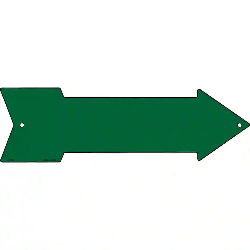 Green Novelty Metal Arrow Sign 17" x 5" (A)