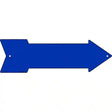 Blue Novelty Metal Arrow Sign 17" x 5" (A)