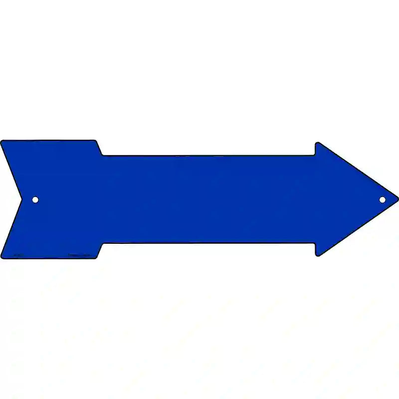 Blue Novelty Metal Arrow Sign 17" x 5" (A)