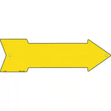 Yellow Novelty Metal Arrow Sign 17" x 5" (A)