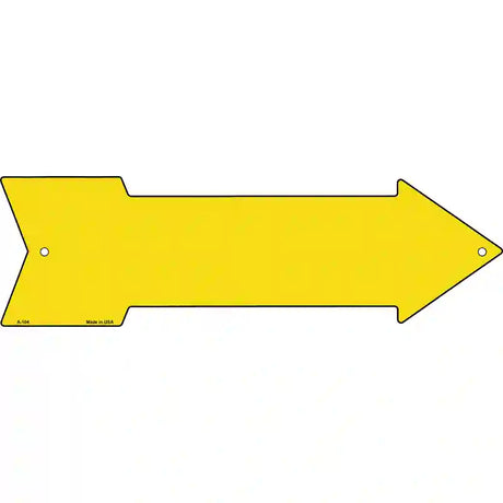 Yellow Novelty Metal Arrow Sign 17" x 5" (A)