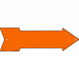 Orange Novelty Metal Arrow Sign 17" x 5" (A)