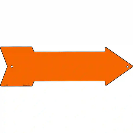 Orange Novelty Metal Arrow Sign 17" x 5" (A)