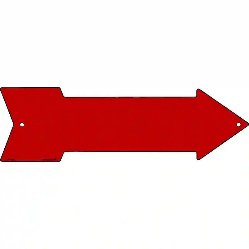 Red Novelty Metal Arrow Sign 17" x 5" (A)