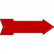 Red Novelty Metal Arrow Sign 17" x 5" (A)