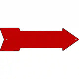 Red Novelty Metal Arrow Sign 17" x 5" (A)