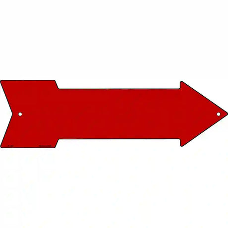 Red Novelty Metal Arrow Sign 17" x 5" (A)