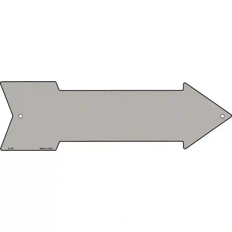 Gray Novelty Metal Arrow Sign 17" x 5" (A)