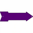 Purple Novelty Metal Arrow Sign 17" x 5" (A)