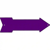 Purple Novelty Metal Arrow Sign 17" x 5" (A)