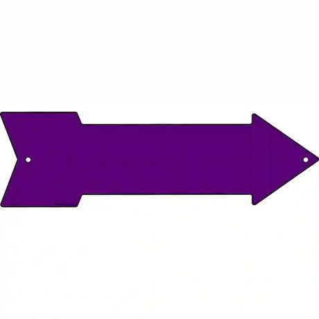 Purple Novelty Metal Arrow Sign 17" x 5" (A)