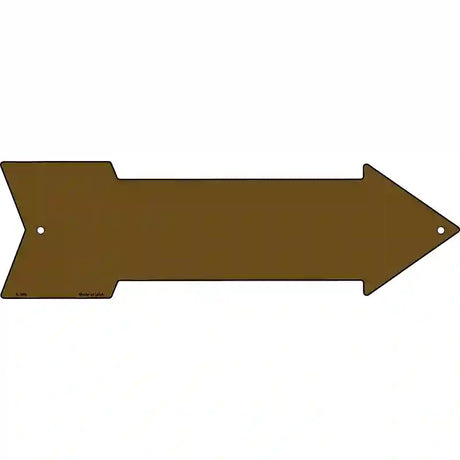 Brown Novelty Metal Arrow Sign 17" x 5" (A)