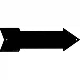 Black Novelty Metal Arrow Sign 17" x 5" (A)