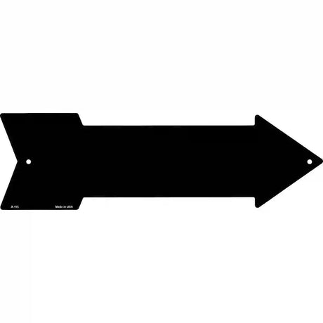 Black Novelty Metal Arrow Sign 17" x 5" (A)