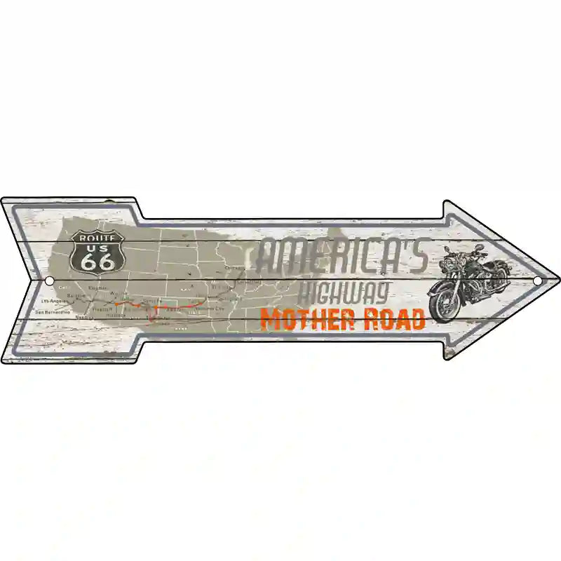 Americas Highway Novelty Metal Arrow Sign 17" x 5" (A)