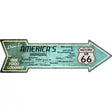 Americas Highway Drive In Novelty Metal Arrow Sign 17" x 5" (A)