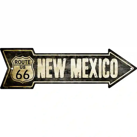 Vintage Route 66 New Mexico Novelty Metal Arrow Sign 17" x 5" (A)