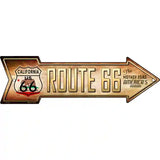 Route 66 California Flag Novelty Metal Arrow Sign 17" x 5" (A)