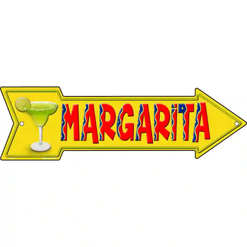 Margarita Novelty Metal Arrow Sign 17" x 5" (A)