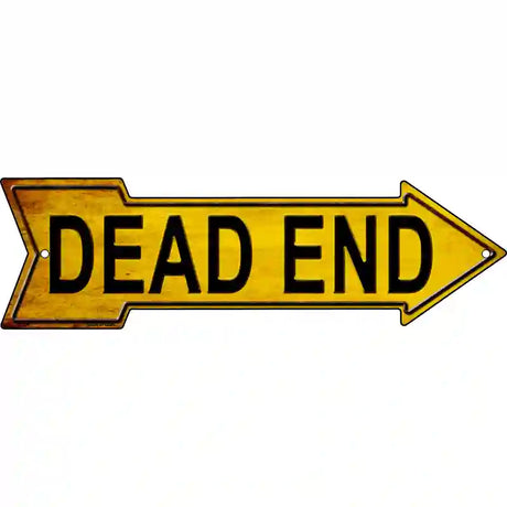 Dead End Novelty Metal Arrow Sign 17" x 5" (A)