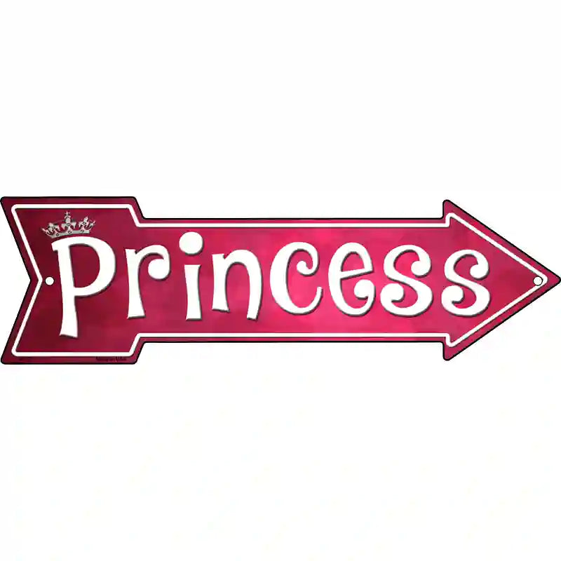 Princess Novelty Metal Arrow Sign 17" x 5" (A)