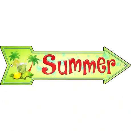 Summer Novelty Metal Arrow Sign 17" x 5" (A)