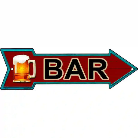 Bar Novelty Metal Arrow Sign 17" x 5" (A)