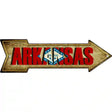 Arkansas Novelty Metal Arrow Sign 17" x 5" (A)