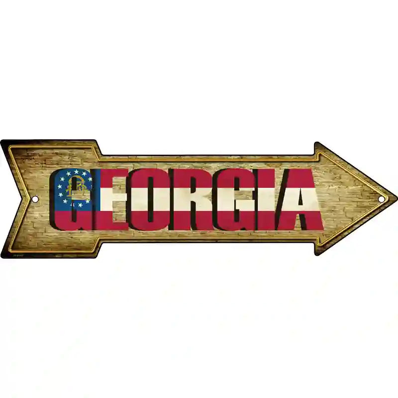 Georgia Novelty Metal Arrow Sign 17" x 5" (A)