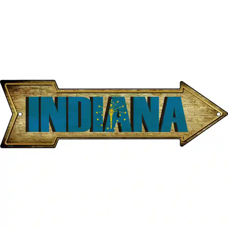 Indiana Novelty Metal Arrow Sign 17" x 5" (A)