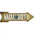 Massachusetts Novelty Metal Arrow Sign 17" x 5" (A)