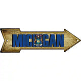 Michigan Novelty Metal Arrow Sign 17" x 5" (A)